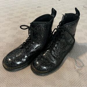 Black Glitter Dr. Martens Ladies Size 6